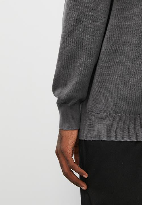 Superbalist - Basic l/s roll neck - charcoal
