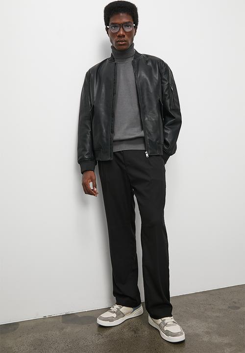 Superbalist - Basic l/s roll neck - charcoal