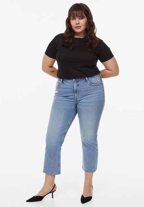H&M - Flared high cropped jeans - blue