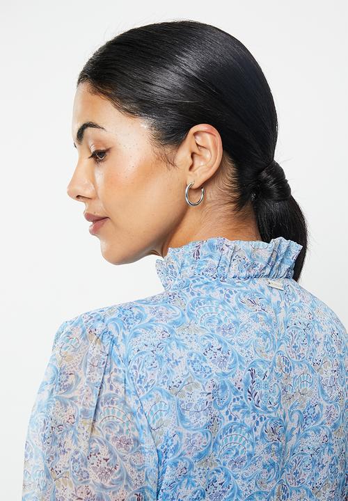 Pringle of Scotland - Printed maxi dress - blue