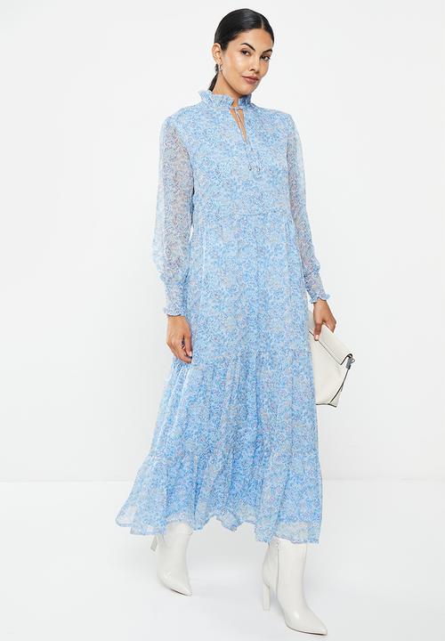 Pringle of Scotland - Printed maxi dress - blue