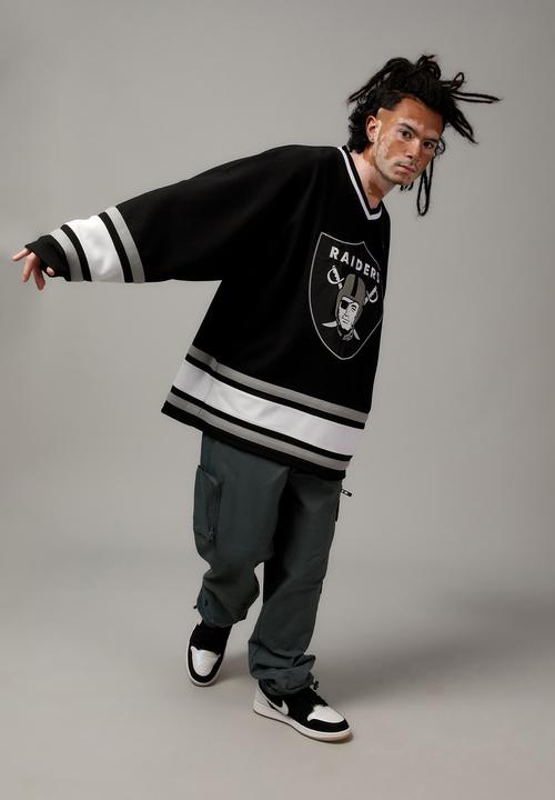 Factorie - Long sleeve v neck jersey - black