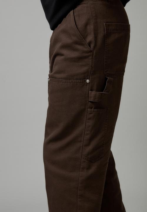 Factorie - Double knee carpenter pant - choc torte