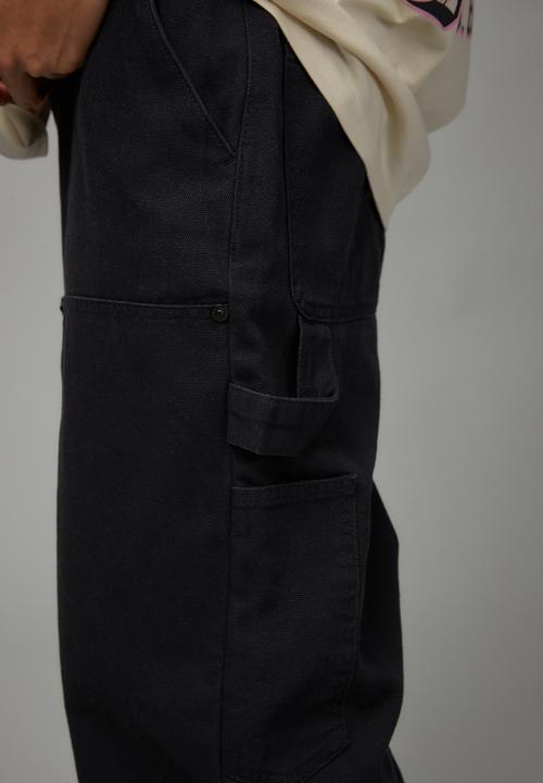 Factorie - Double knee carpenter pant - black