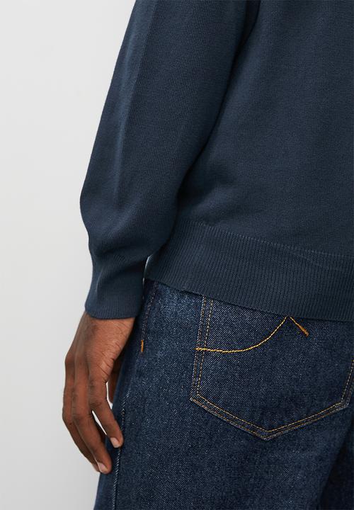 Superbalist - Slim fit l/s crew neck knit - navy