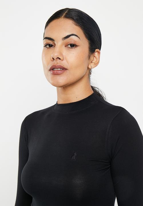 POLO - Wmn second skin long sleeve top - black