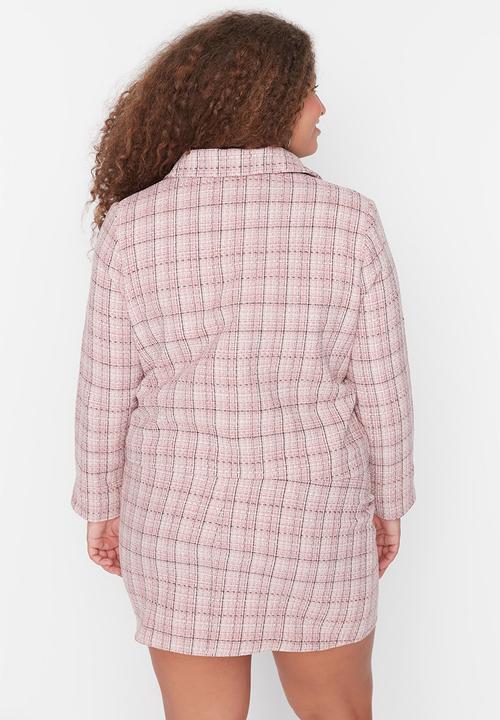 Trendyol - Plus plaid chenille jacket - multi