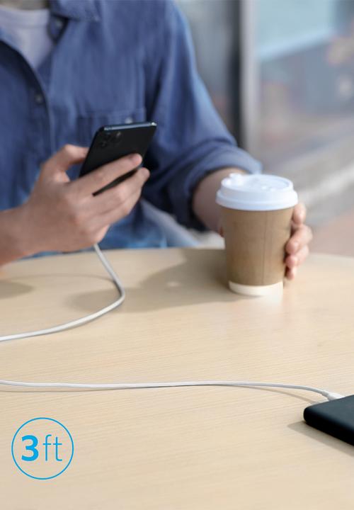 Anker - PowerLine III USB-C to Lightning Cable- White