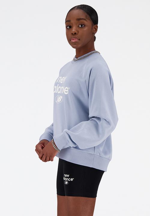 New Balance  - Nb essentials essentials re-imagined crew - light arctic grey