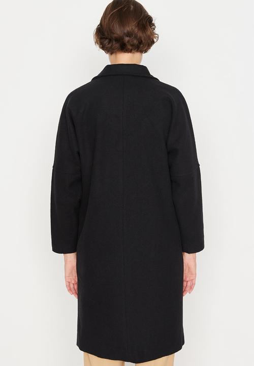 Trendyol - Single button coat - black