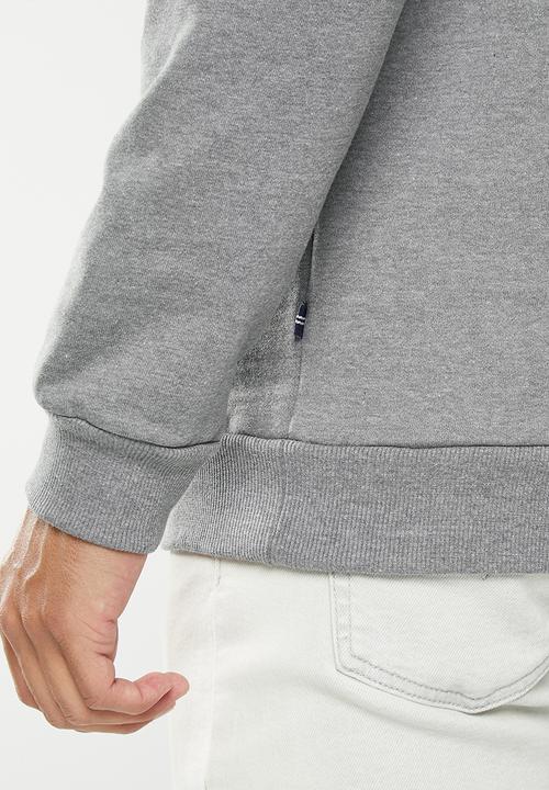 Nautica - Logo crew neck fleece - grey melange