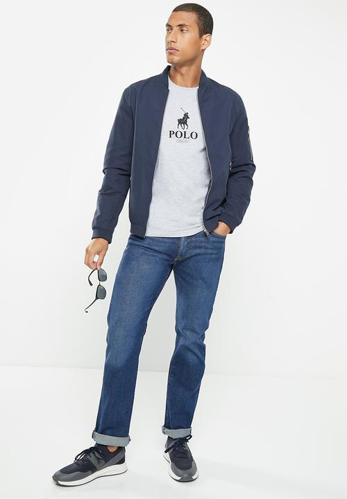 POLO - Mens logo short sleeve tee - grey melange