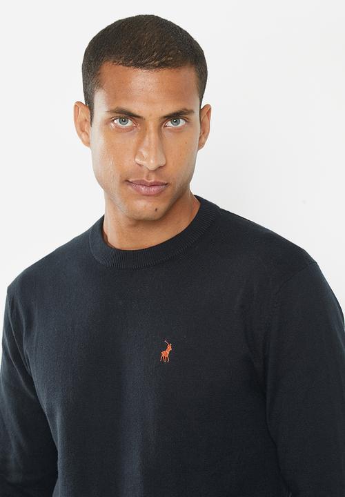 POLO - Mens crew neck long sleeve knitwear - navy