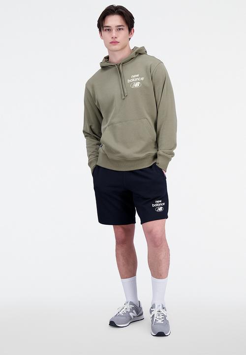 New Balance  - Nb essentials essentials re-imagined hoodie - covert green