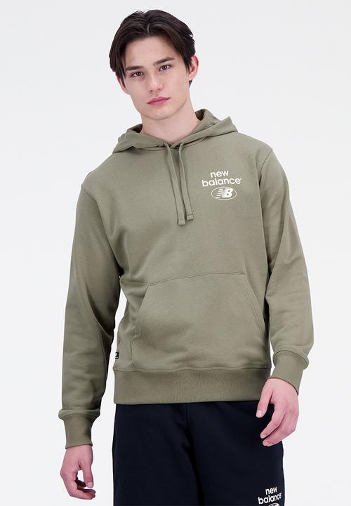 New Balance  - Nb essentials essentials re-imagined hoodie - covert green