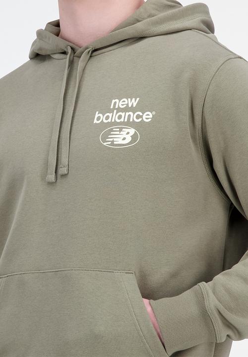 New Balance  - Nb essentials essentials re-imagined hoodie - covert green