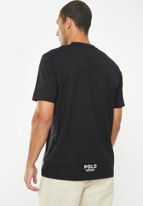 POLO - Men sport oversized short sleeve tee - black