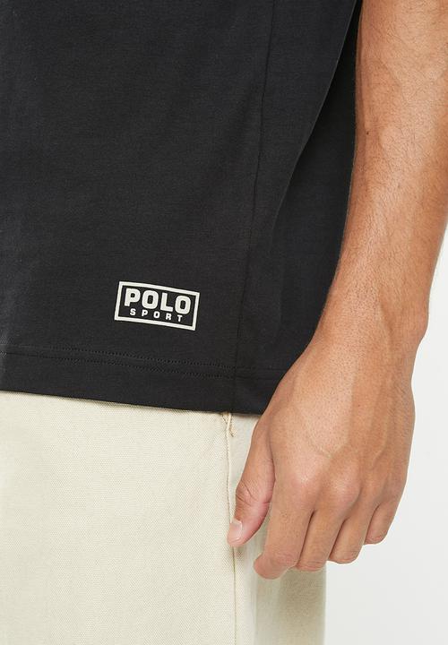 POLO - Men sport oversized short sleeve tee - black