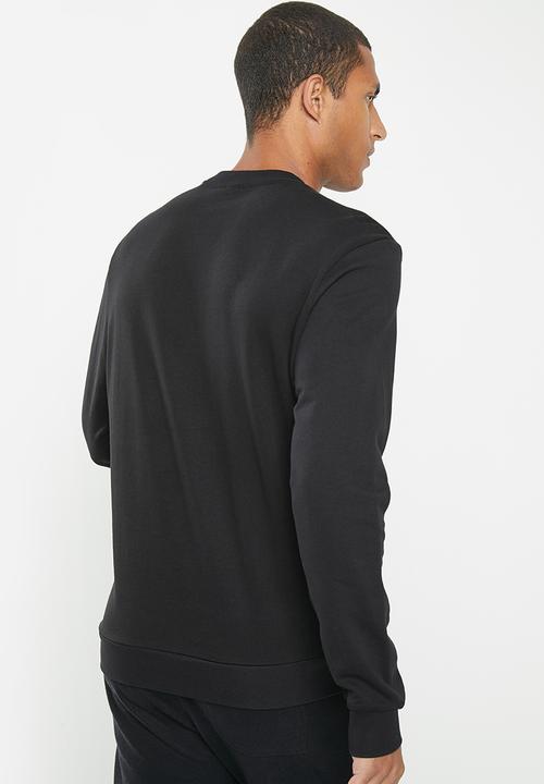 POLO - Men sport long sleeve sweat top - black
