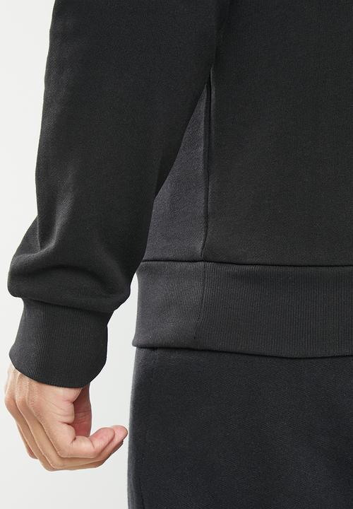 POLO - Men sport long sleeve sweat top - black