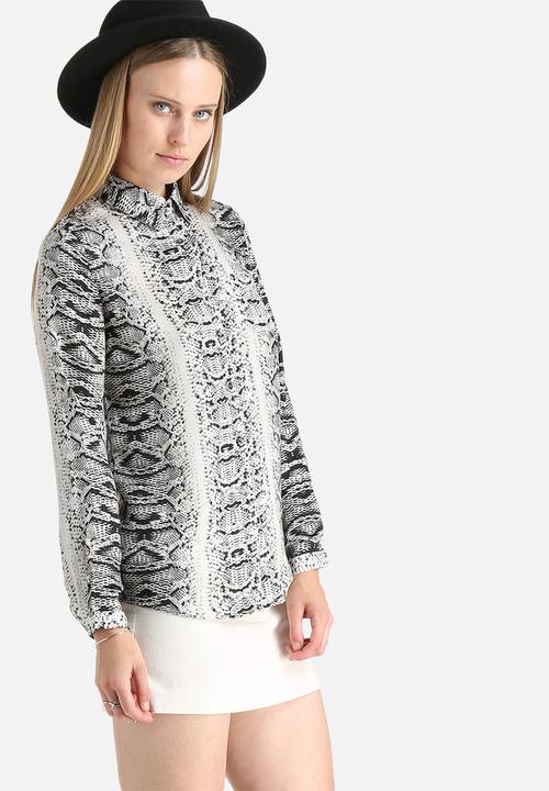 Goldie - Olivia Python Print Blouse