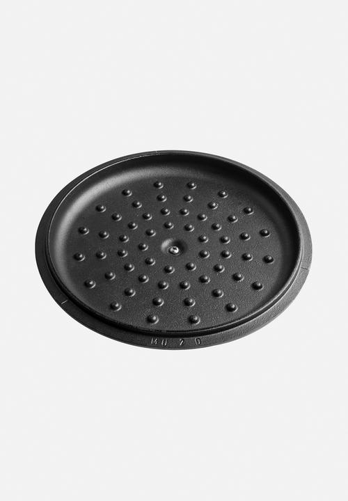 Victoria - 3.8L Cast iron casserole with cast iron lid - black enamelled