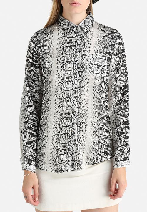 Goldie - Olivia Python Print Blouse