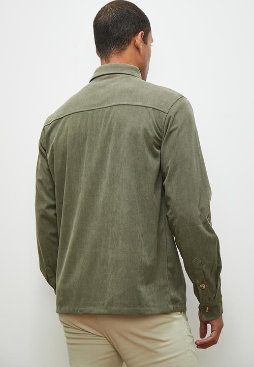 Lark & Crosse - Fine corduroy shirt - khaki