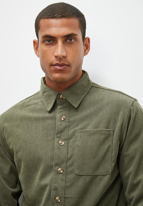 Lark & Crosse - Fine corduroy shirt - khaki