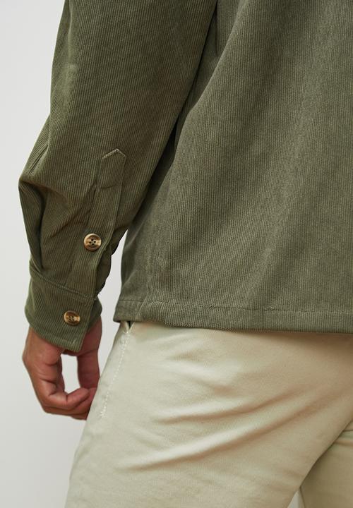 Lark & Crosse - Fine corduroy shirt - khaki