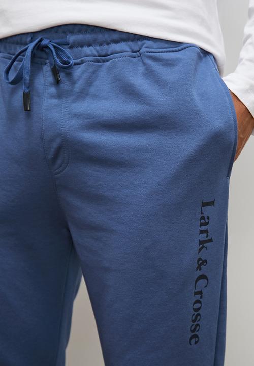 Lark & Crosse - Eldy slimfit sweat pants - Dark blue