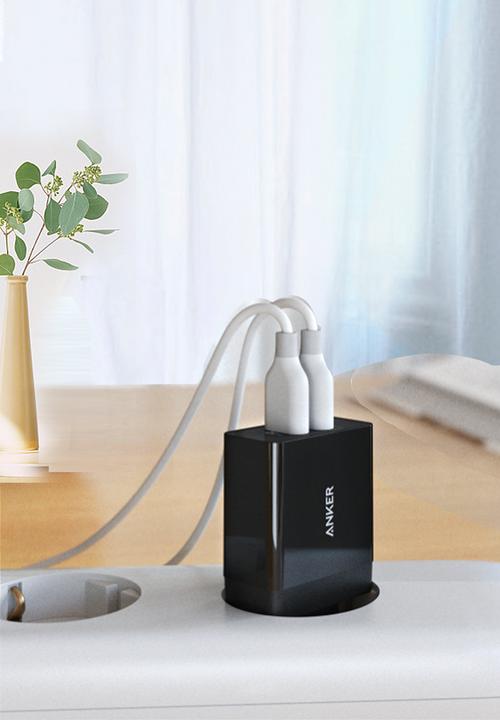 Anker - 2-Port USB Wall Charger 24W-Black