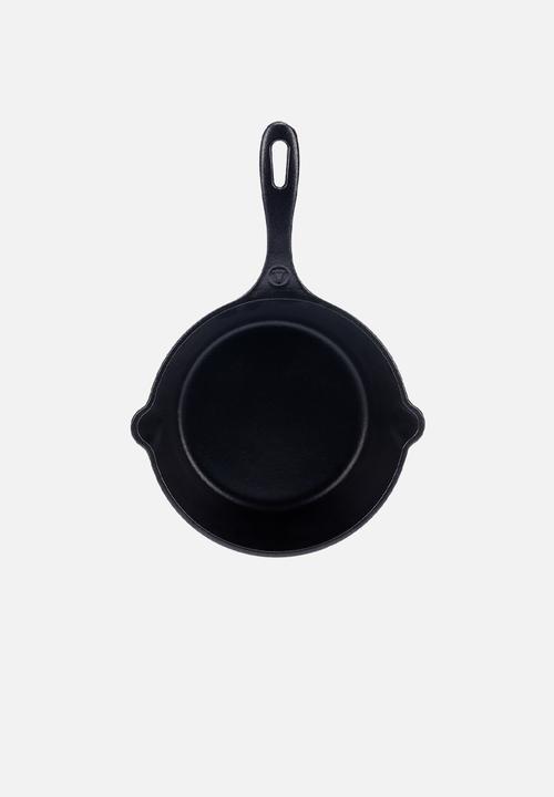 Victoria - 1.9L Cast iron saucepan - black enamelled