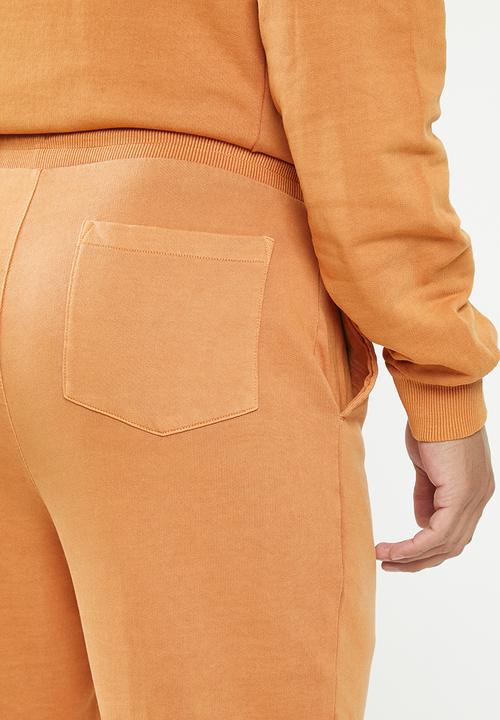 POLO - Men pjc overdyed sweat pants - camel