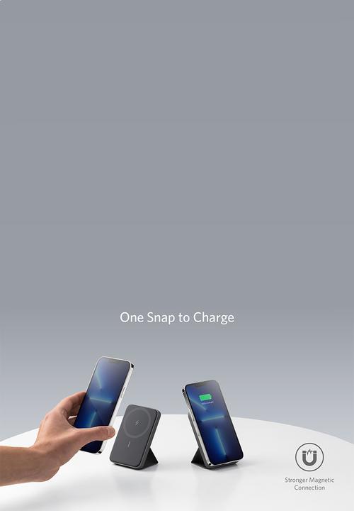 Anker - Magnetic Battery (MagGo) Portable Charger for iPhone 14/13/12-Black