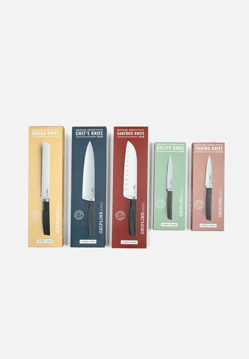 Humble & Mash - Gripline series utility knife 12cm - black