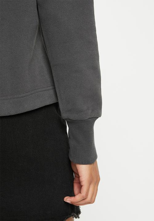 Superdry. - Vintage logo rainbow hood - charcoal