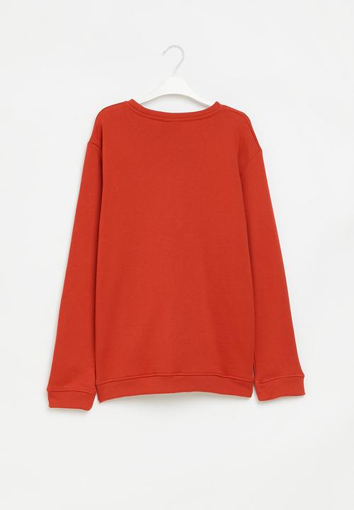 POLO - Boys ayden crested sweater - sunset
