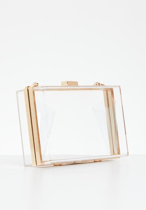 MILLA - Samara clutch bag - clear