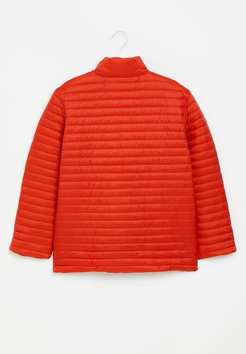 POLO - Boys ethan long sleeve puffer jacket - sunset