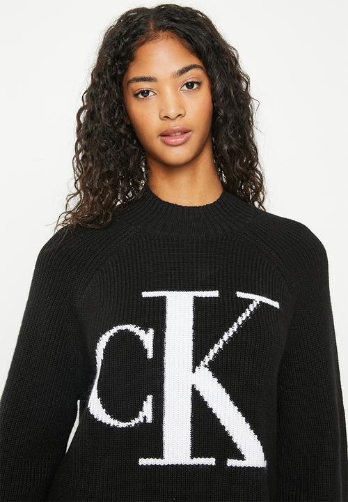 Calvin Klein - Ck raglan sweater - black