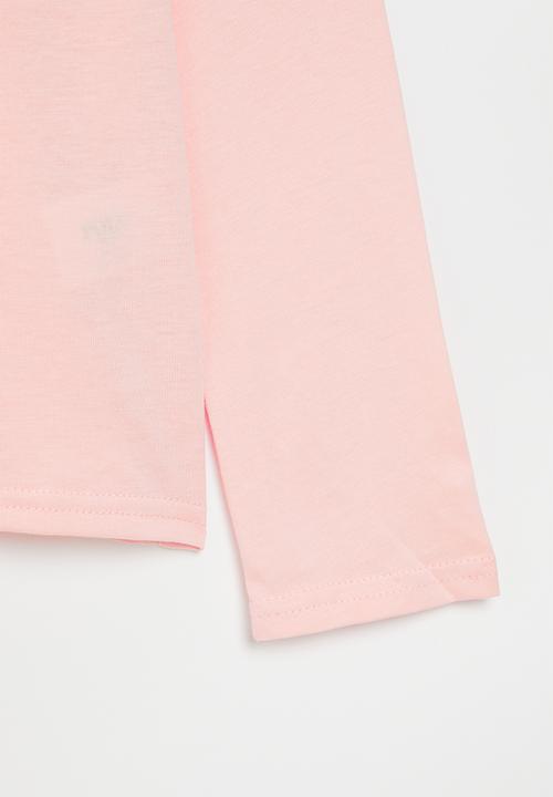 POLO - Girls jordan printed long sleeve tee - pink