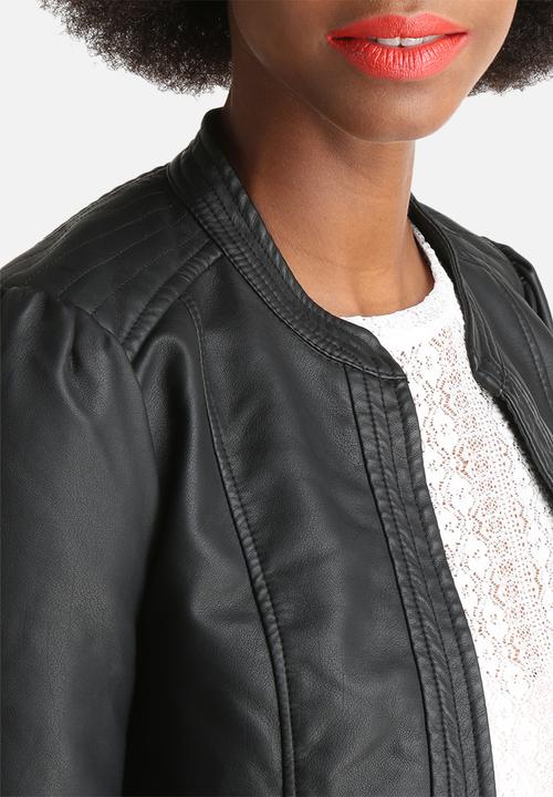 Jacqueline de Yong - Rich Faux Leather Jacket
