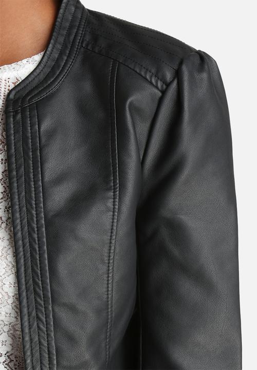 Jacqueline de Yong - Rich Faux Leather Jacket