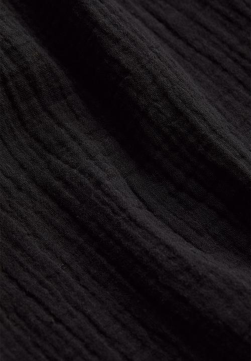 H&M - Short cotton dress - black