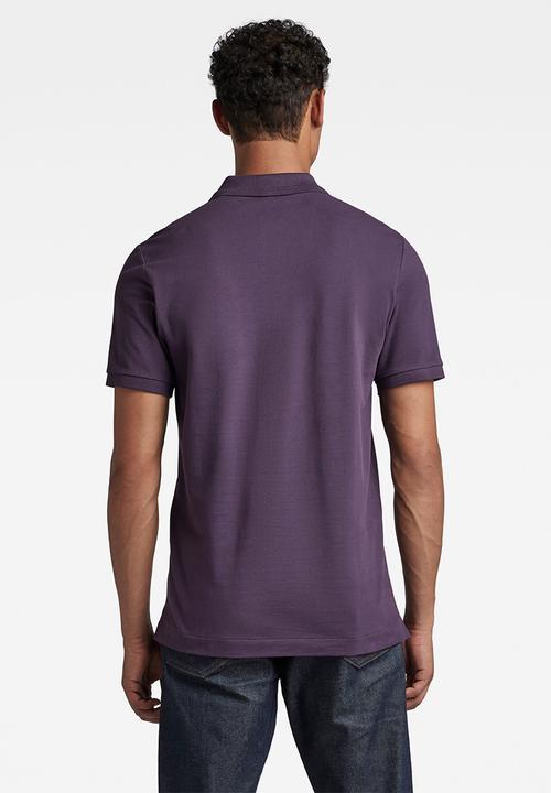 G-STAR - Dunda slim polo s\s - carbonne purple