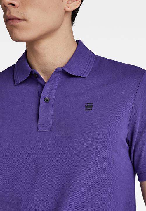 G-STAR - Dunda slim polo s\s - dark violet