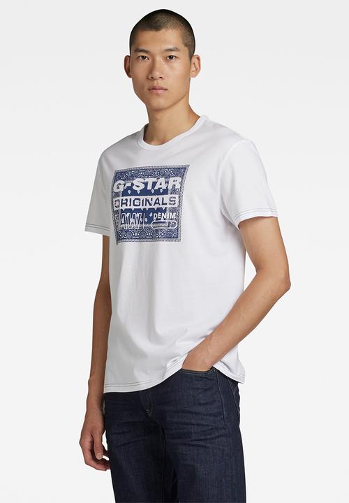 G-STAR - Bandana r t compact jersey o - white