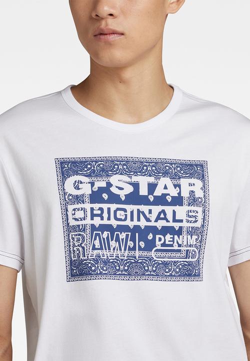 G-STAR - Bandana r t compact jersey o - white