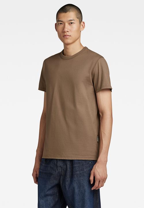 G-STAR - Premium base r t dry jersey o - deep walnut
